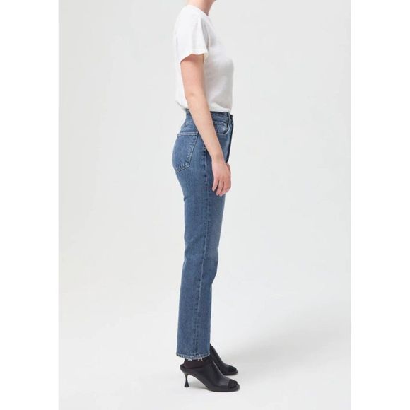 NEW Agolde 90'S Pinch Waist High Rise Straight in Portrait Size 26 - Picture 5 of 10